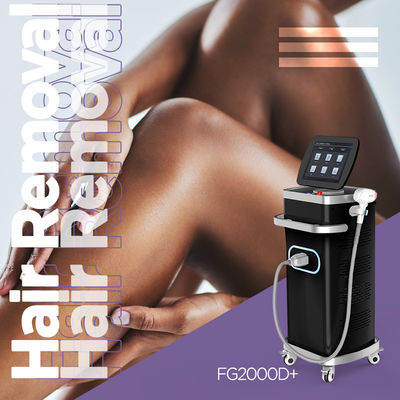 4 Sistem Penghilang Rambut Laser Dioda Panjang Gelombang 1600W 2J/Cm2-100J/Cm2