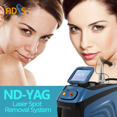 Mesin Laser Nd Yag Alexandrite 532nm 650nm Q Beralih Mesin Penghapusan Tato Laser