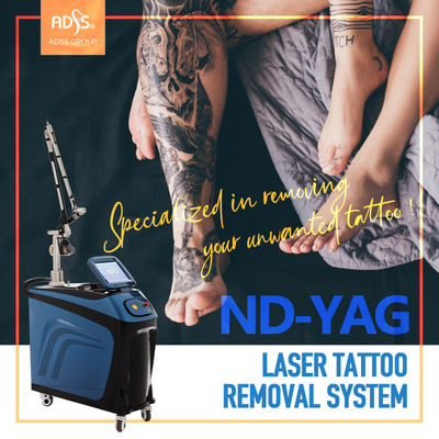 Mesin Laser ND Yag Vertikal Laser Hair Removal Dan Mesin Penghilang Tato ISO13485