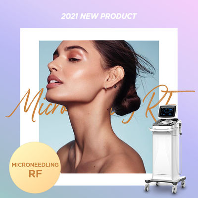 Mesin Peremajaan Kulit Stasioner Putih / Mesin Microneedle RF Fractional