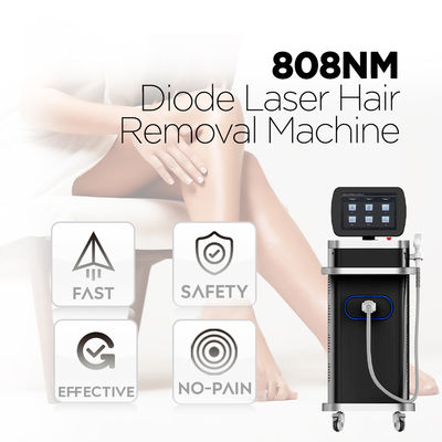 Penghapusan Rambut Laser Dioda Stasioner 3 Gelombang Bekerja di Genggam yang Sama