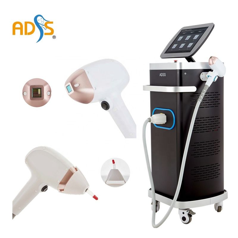 Mesin Penghilang Rambut Laser Dioda Pabrik ADSS 808nm 755nm 940nm 1064nm 4 Panjang gelombang